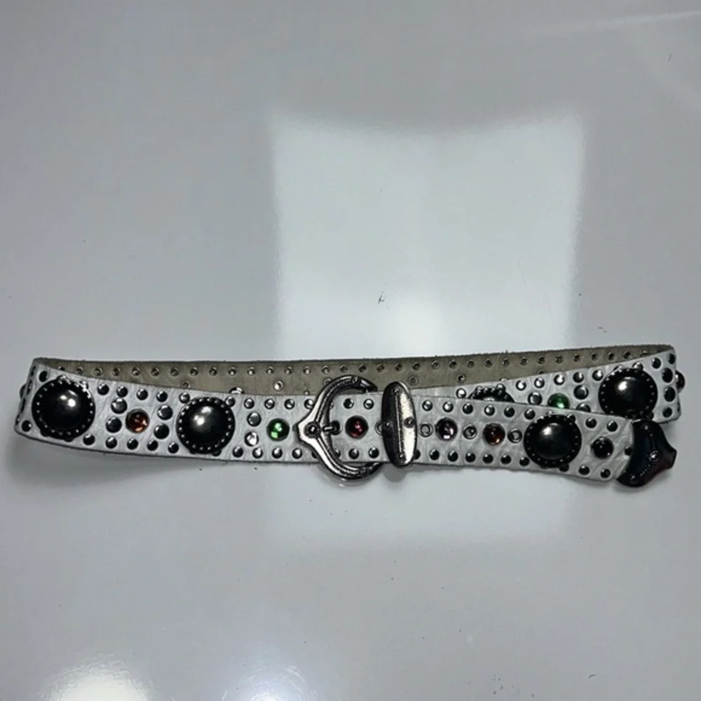 Sand Castle NY Embellished Leather‎ Rodeo belt